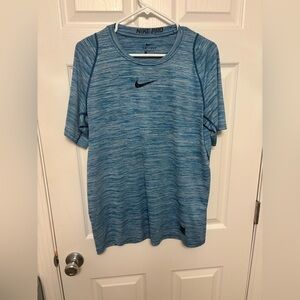 Nike Pro Blue Men's Shirt. Large